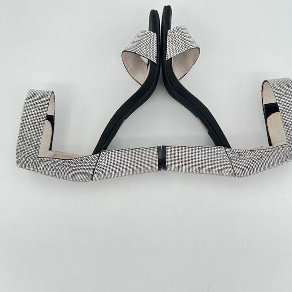 JEFFREY CAMPBELL
LINDSAY-JS SANDAL BLACK SATIN SILVER Rhinestones Size 9 $160 - Picture 8 of 12